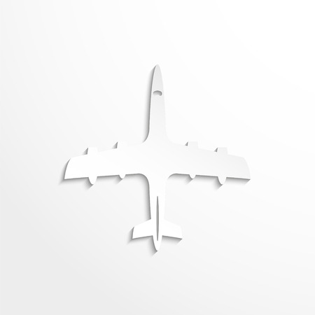 A passenger plane. Vector iconのイラスト素材