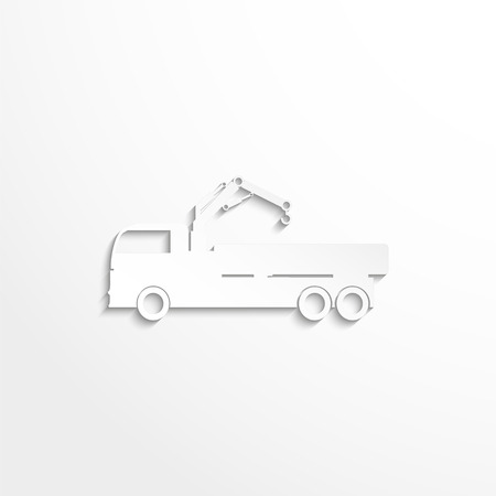Truck. Vector iconのイラスト素材
