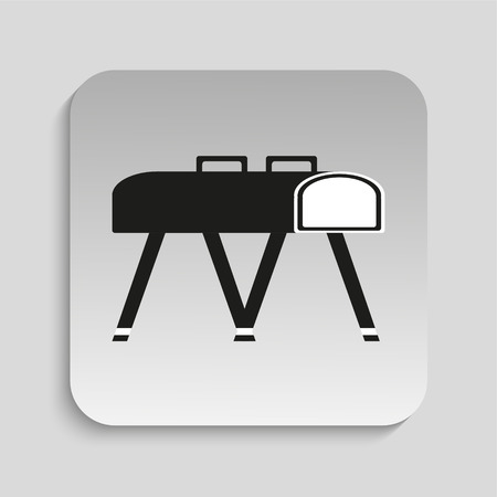 Gymnastic apparatus. Vector icon.のイラスト素材