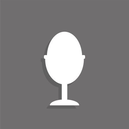 Boiled egg. Vector icon.のイラスト素材