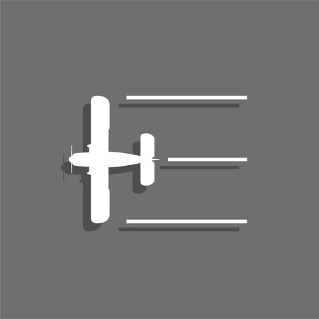 Sports sign, competitions sport aircraft vector icon.