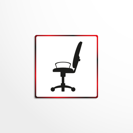 Office chair. Vector icon.のイラスト素材