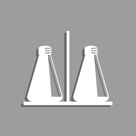 Salt and pepper shaker. Vector icon.のイラスト素材