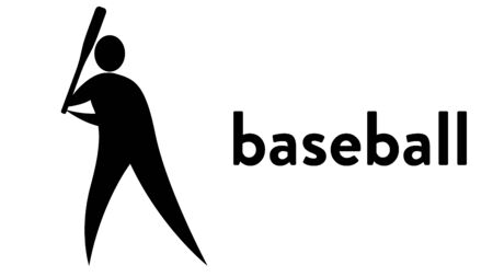 Vector banner with an icon of a baseball player with a bat in the hand with text headlineのイラスト素材