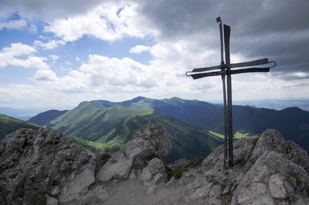 Mount Velky Rozsutec, Lesser Fatra, Low Fatra mountainsの写真素材