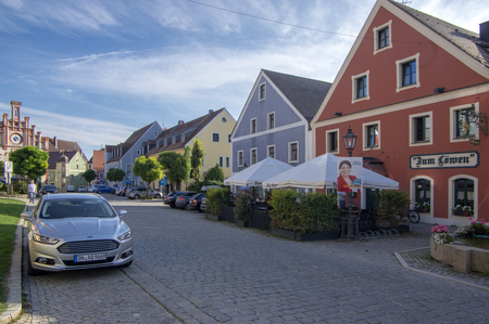 Velburg, Neumarkt in der Oberpfalz / Germany - September 17, 2018: Picturesque town in Germany in Europe, colorful buildings and housesのeditorial素材
