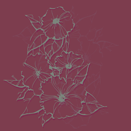 stylish floral backgroundsのイラスト素材