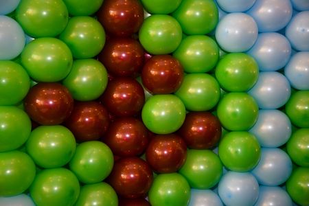 Air balloons pattern. Air baloons festival, Novosibirskの写真素材