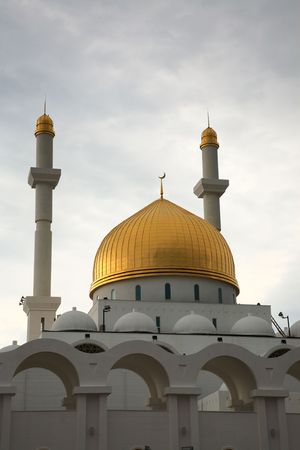 Mosque. Islam center. Astana, capital of Kazakhstan Republic.の写真素材