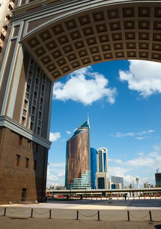 City landscape. Astana, capital of Kazakhstan Republic, july 2009の写真素材