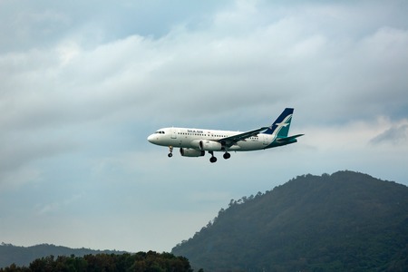 Airbus A319 Silkair in the sky