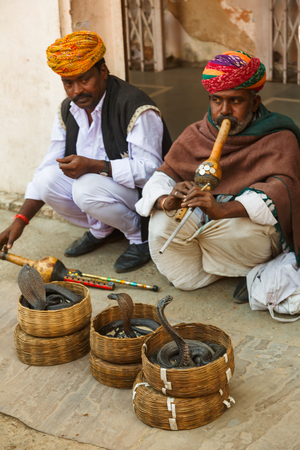 Indian snake charmersのeditorial素材