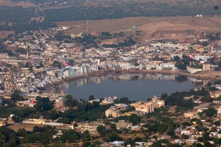 Panoramic view of Pushkarのeditorial素材