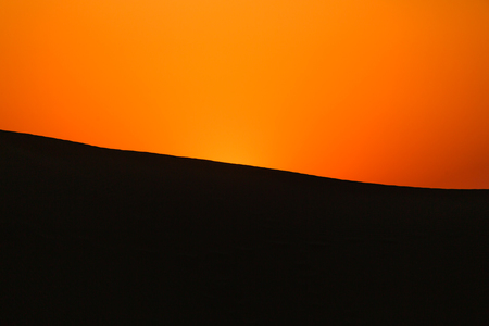 Red Sunset in the Desertの写真素材