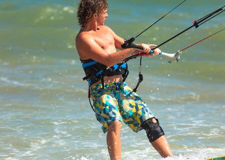 Photo athlete kitesurfingのeditorial素材