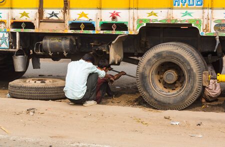 Wheel Repair in Indiaのeditorial素材