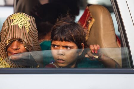 Indian poor dirty kidsのeditorial素材
