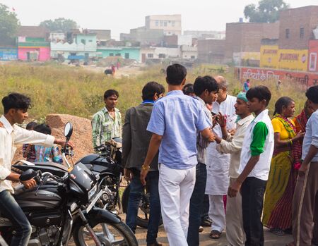 Indian people in delhiのeditorial素材