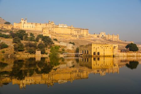 Amber Fort on the waterのeditorial素材