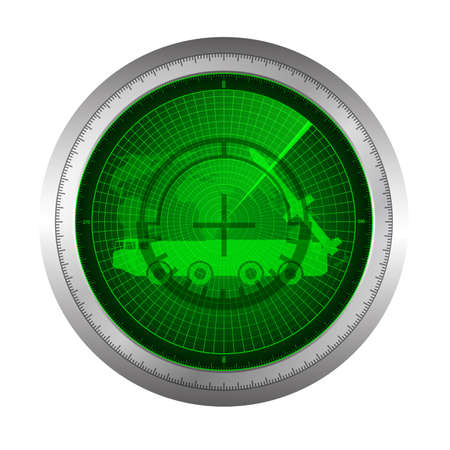 radar green rocket iconのイラスト素材