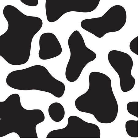 black and white cow textureのイラスト素材