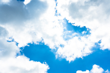 Blue sky and white cloud