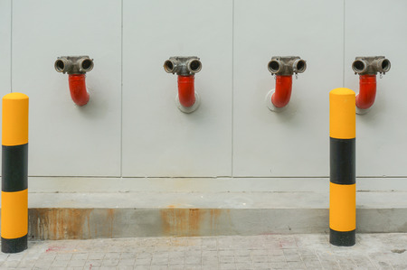 water hoses and fire extinguish equipment