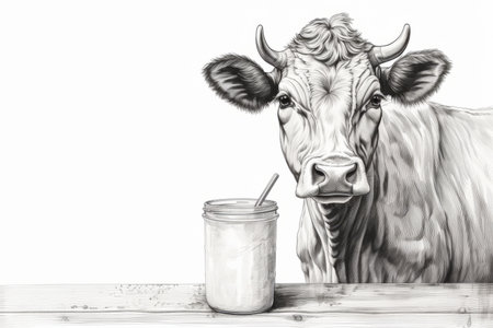 Isometric vector illustration of a man working on a computer in the officeの素材