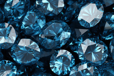 Blue Diamonds Background.の素材