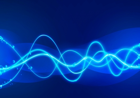 glowing wave backgroundの写真素材