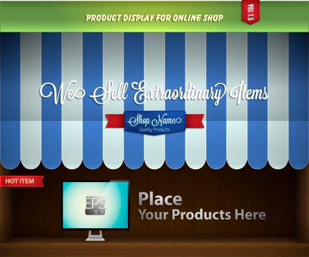 canopy product displayのイラスト素材
