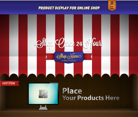 canopy product displayのイラスト素材
