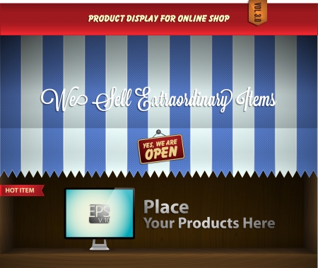 canopy product displayのイラスト素材