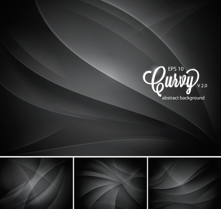 Curvy abstract backgroundのイラスト素材