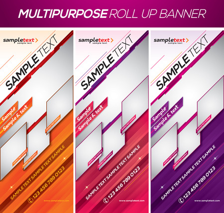 Multipurpose roll up bannerのイラスト素材