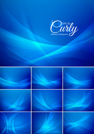 Curly abstract background series.のイラスト素材