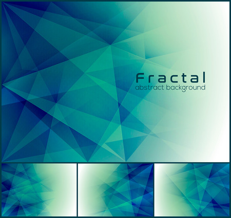 Fractal abstract background. Low poly background series, suitable for design element and web backgroundのイラスト素材