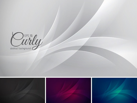 Curly  abstract background series. Suitable for design element and backgroundのイラスト素材