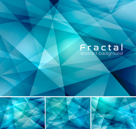 Fractal abstract background. Low poly vector background series, suitable for design element and web backgroundのイラスト素材