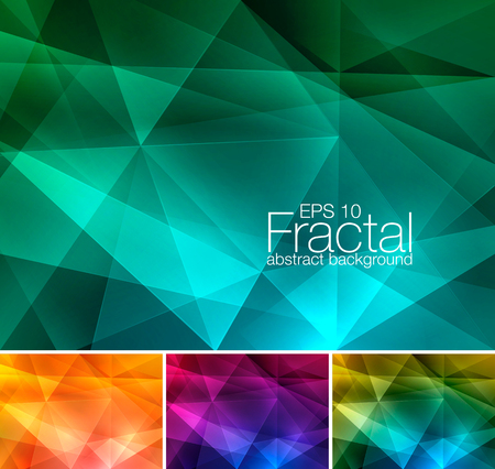 Fractal abstract background. Low poly vector background series, suitable for design element and web backgroundのイラスト素材