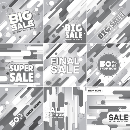 Multipurpose social media kit background. Available in 8 different forms, suitable for your promotionのイラスト素材