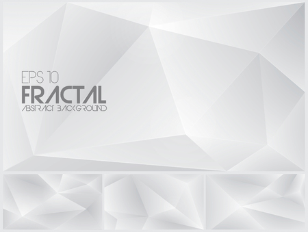 Fractal abstract background. Low poly vector background series, suitable for design element and web background.のイラスト素材