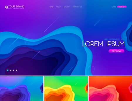 Fluid liquid abstract background series. Applicable for web background, design element ,wall poster, landing page, wall paper, social media element, and others.のイラスト素材