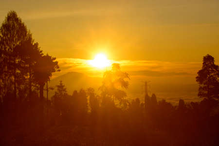 Sunset at Phu Kradueng National Park, Loei, Thailand