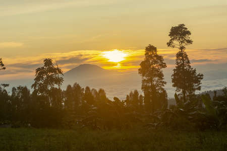 Sunset on the mountain at Khao Yai National Park, Thailand
