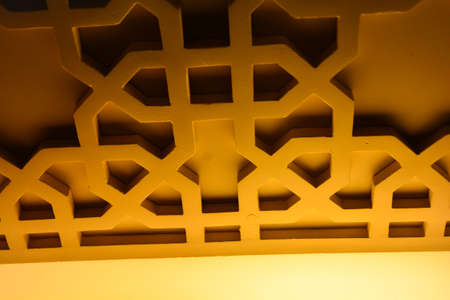 Islamic ornaments from the interior of the mosqueの写真素材