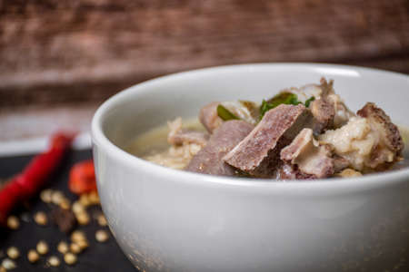 Close up beef stew with vegetablesの写真素材