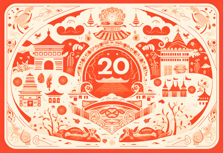 Happy Easter background with white rabbit and gold coins. 3d renderingの素材