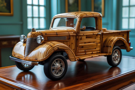 Bamboo Miniature Car Designs Built To Inspire Environmental Awareness While Celebrating The Artistic Traditions Of Handmade Wooden Toy Craftsmanshipの素材