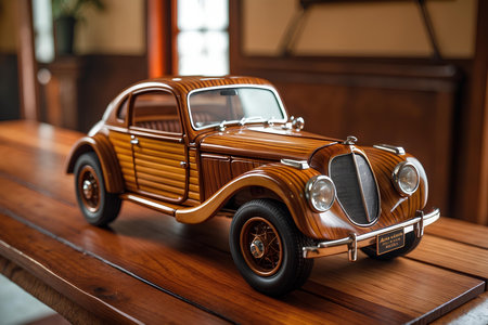 Bamboo Miniature Car Decorative Toys That Highlight Traditional Skills, Green Materials, And A Return To Natural Beauty In Craftsmanship For The Modern Ageの素材